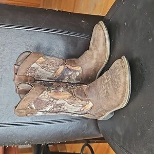 Boys Camo Cowboy Boots